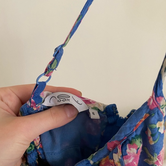 New Look Blue Floral Mini Dress - Picture 6 of 8